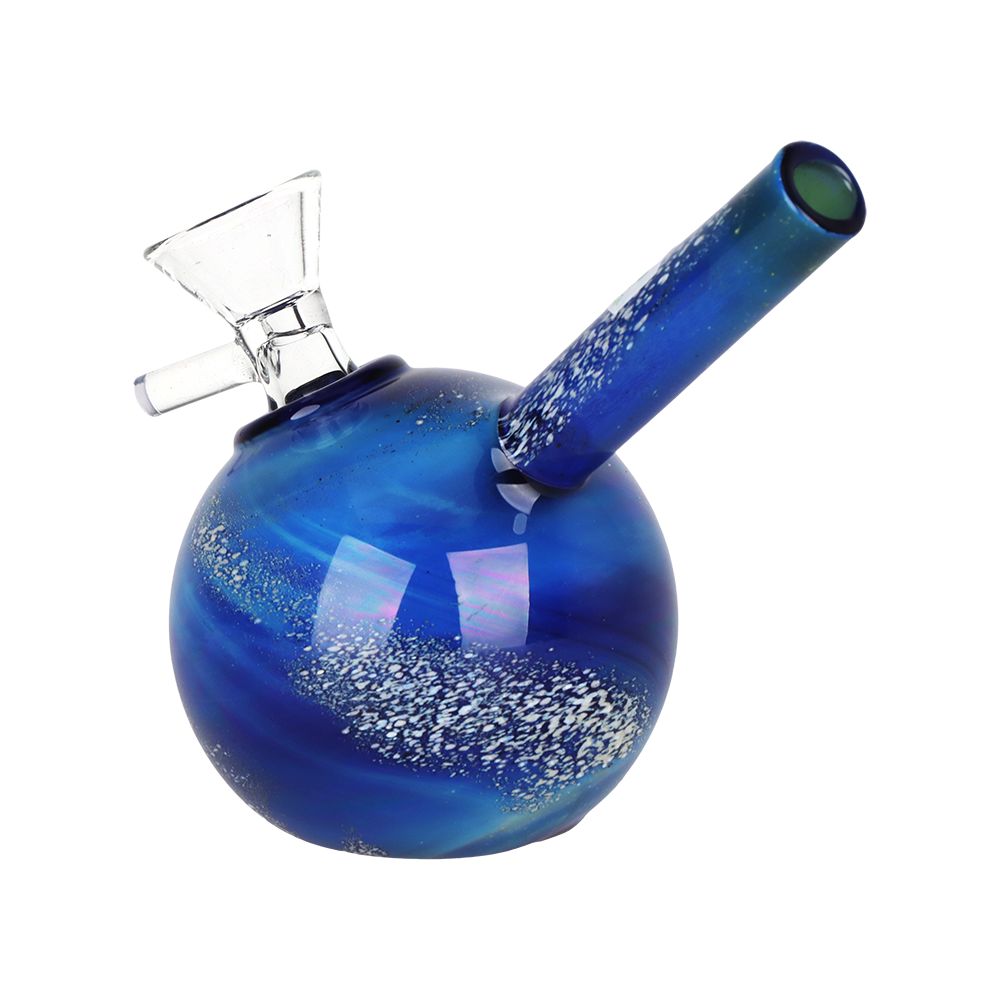 Swirled Galaxy Glass Bubbler