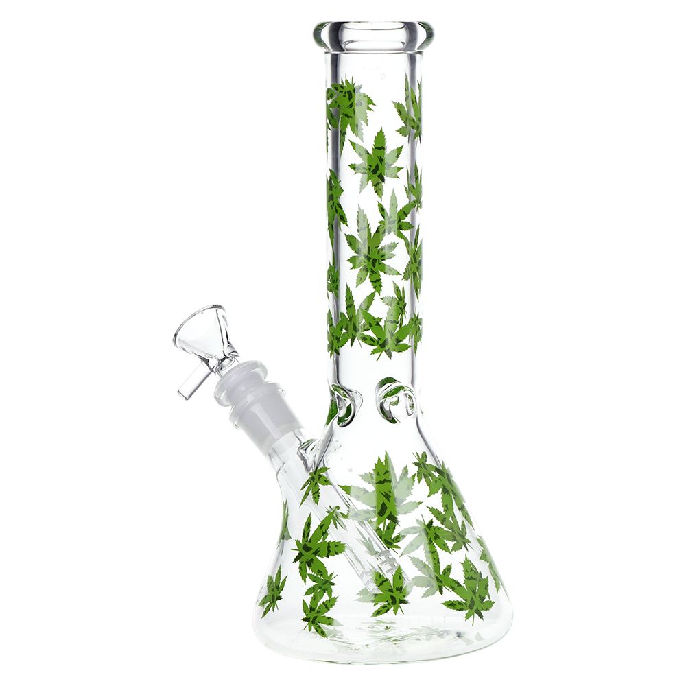 Green Leaf Beaker Bong