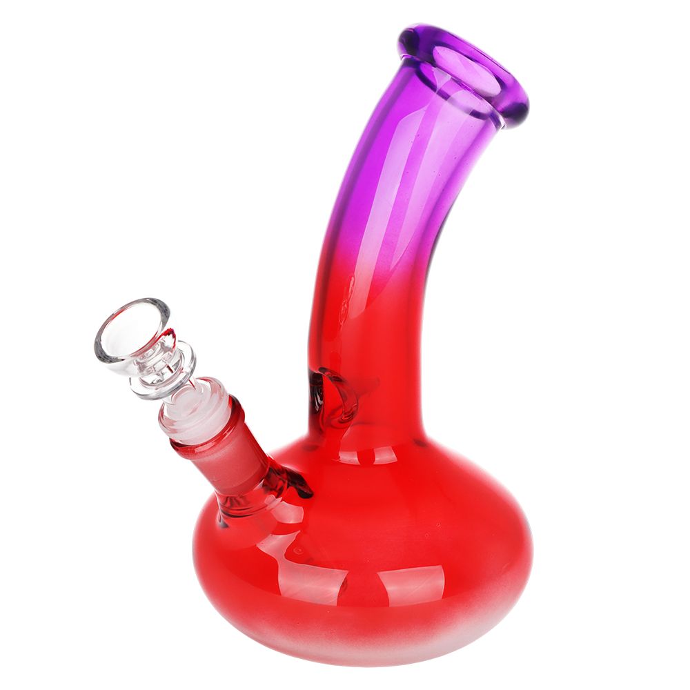 Bent Neck Glass Water Pipe - 3ct