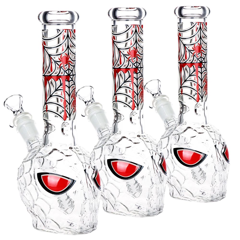 Spider Dude Glow in the Dark Water Pipe - 3ct