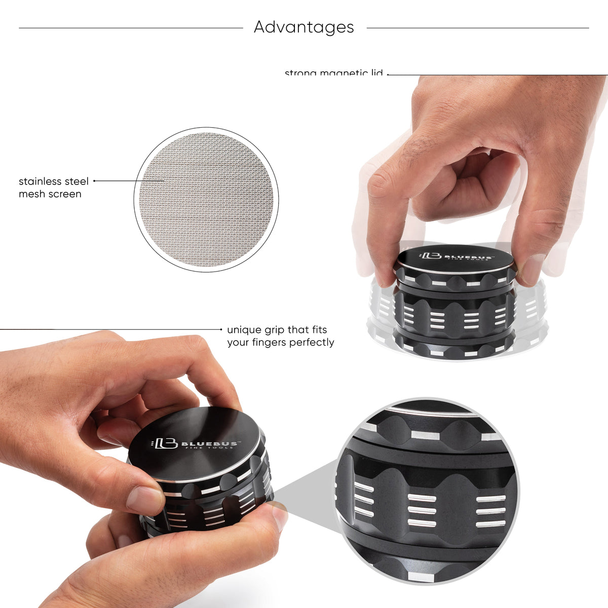 White 4-Piece Grinder