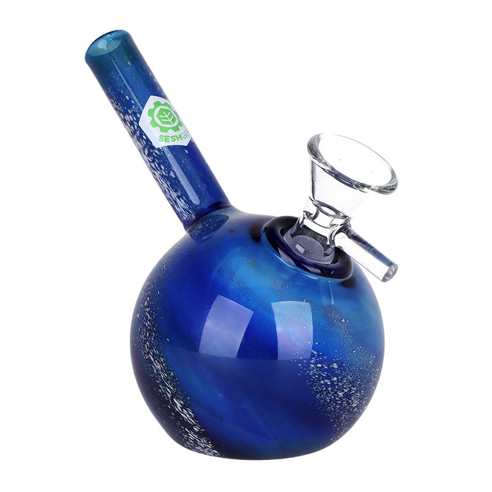 Swirled Galaxy Glass Bubbler