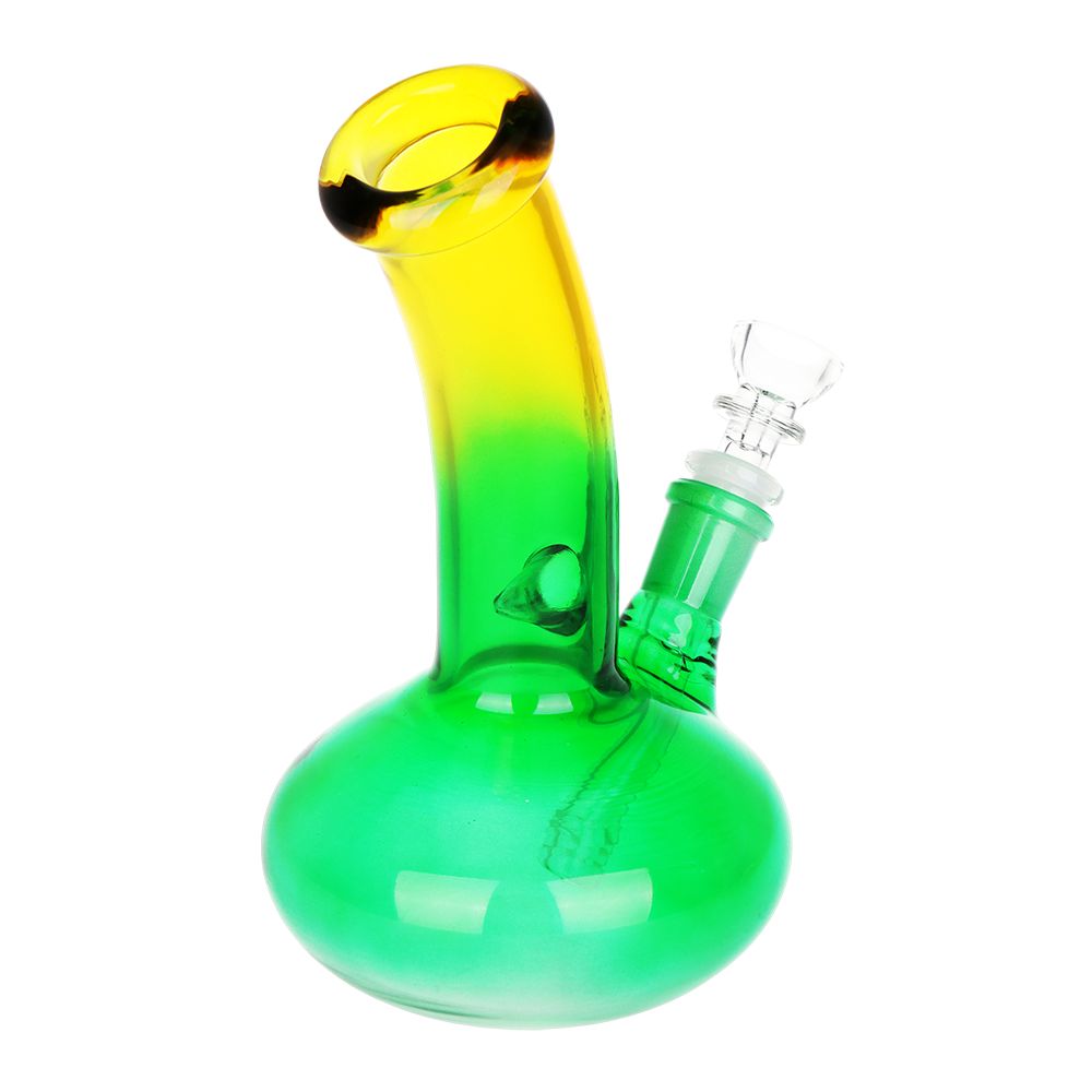 Bent Neck Glass Water Pipe - 3ct