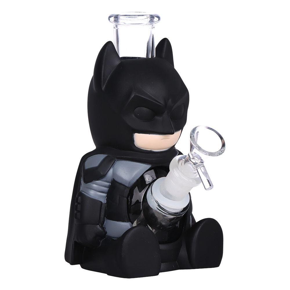 Batguy Glass & Vinyl Water Pipe - 2ct